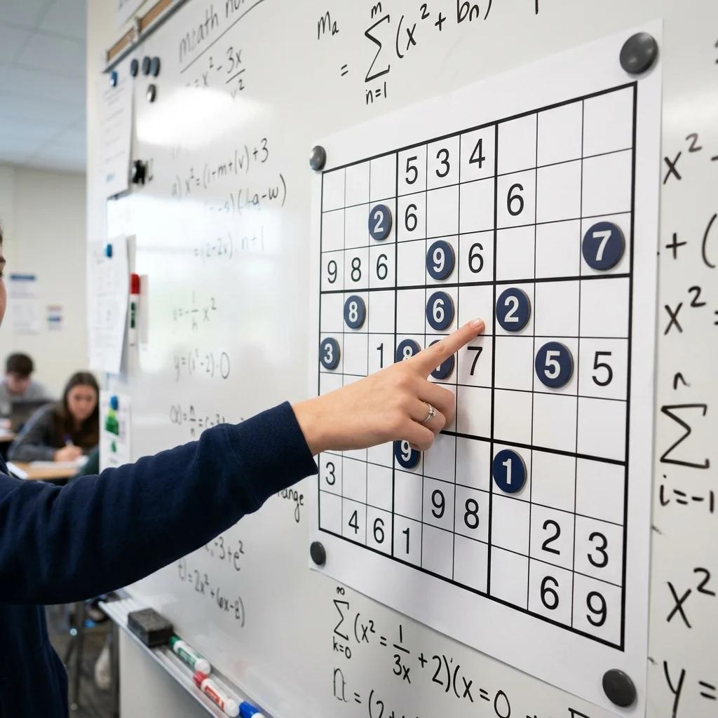 Sudoku puzzles for teachers and classrooms