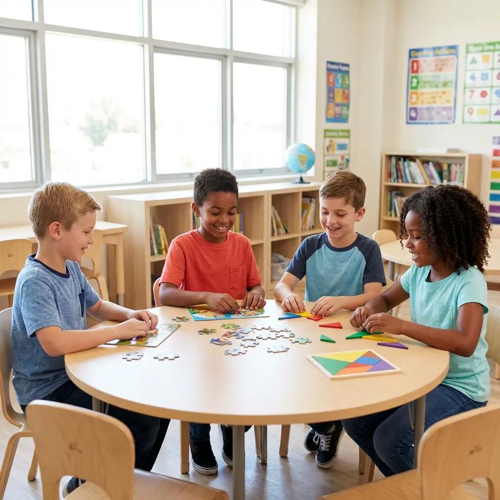 Using printable puzzles in classroom