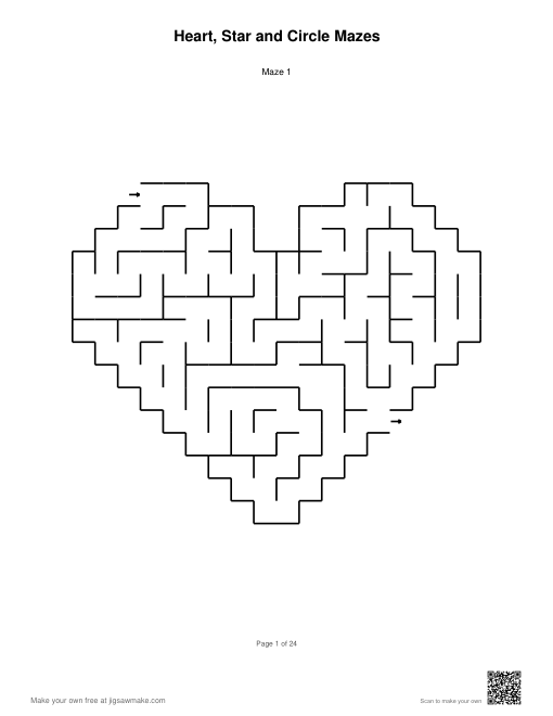 Mazes for Kids – Free Printable PDFs by Age & Shape